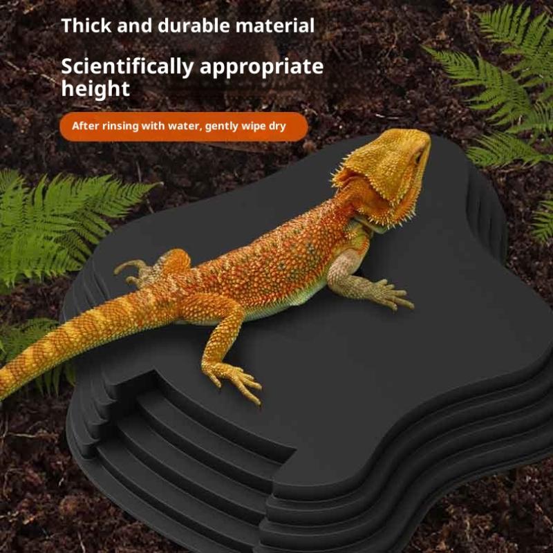 Turtle Frog Bathing Basin With Anti-Slip Ramp Can Also Be Used As Food Bowl And Water Basin For Reptiles And Amphibians