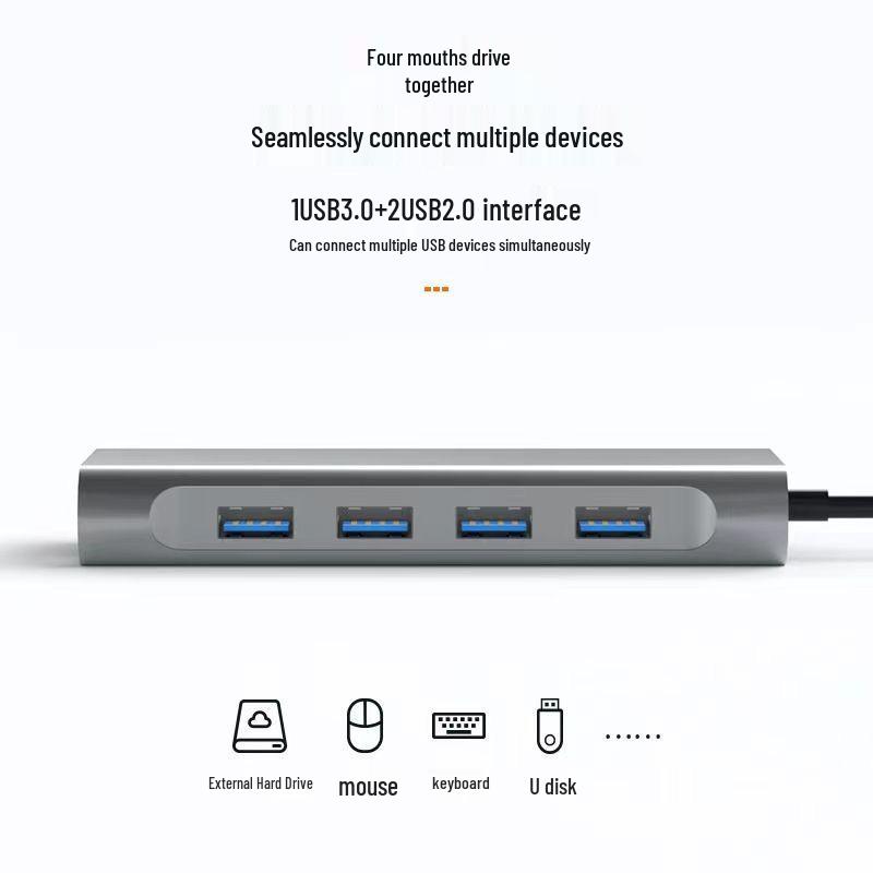 11-in-1 USB-C Docking Station: HDMI, Card Reader, VGA, Ethernet, Screen Mirroring for Laptops and Phones