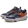 Li Ning Unblock Slip Resistant Abrasion Resistant Low Top Skateboard Shoes Men's Black White Orange AGCQ199-3