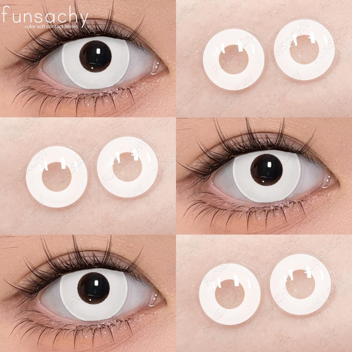 

FUNSACHY Косплей Цветные контактные линзы для глаз Цветные контактные линзы для глаз Хэллоуин Аниме Косплей Линзы Красота Ученик Ежегодный Len