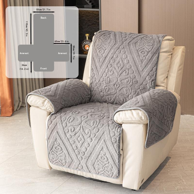 Luxury Comfortable Cotton Velvet Multifunctional Sofa Cushion Anti Slip Electric Recliner Mat Massage Chair, Sofa Cushion, Autumn and Winter Warm