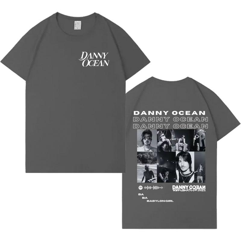 Rapper Danny Ocean New Album Tourr Fashion Tshrit Mens Double Sided Print Casual Tshrits Oversized Cozy Loose T Shrit Streetwear