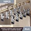 Stainless Steel Multi-Functional Hook Clip For Clothes Hangers And Wardrobes  For Storing Trousers