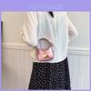 Childrens Fashion Purse With Heart Lacquered Pu Material For School Girls
