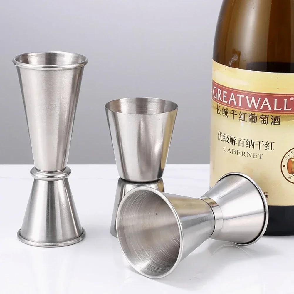 201/304 Stainless Steel Measure Cup Measure Jigger Cocktail Mug Drinking Spirit Barware Kitchen Gadgets Bartender Bar Tools