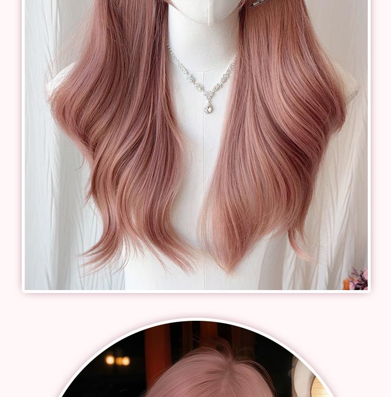 Cherry Blossom Pink Straight Wig - Fluffy Natural Look for Goddess Vibe Cosplay