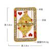 Poker Brooch Heart Pin Alloy Diamond Hip Hop Poker Men's and Women's Suit Collar Pin