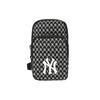 New MLB Nylon Fabric Cell Phone Pouch, Shoulder Bag, Crossbody Bag Mini Unisex Black 32BGDK011-50L