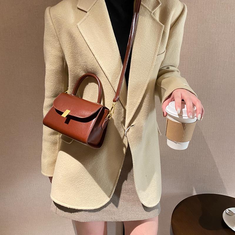 Simple Fashion Square Crossbody Bag for Women Thin Strap Shoulder Handbag