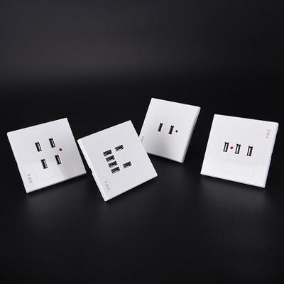 Praktyczne 4-bitowe czteroportowe gniazdo USB i czterootworowe gniazdo ładowarki USB z wieloma otworami
