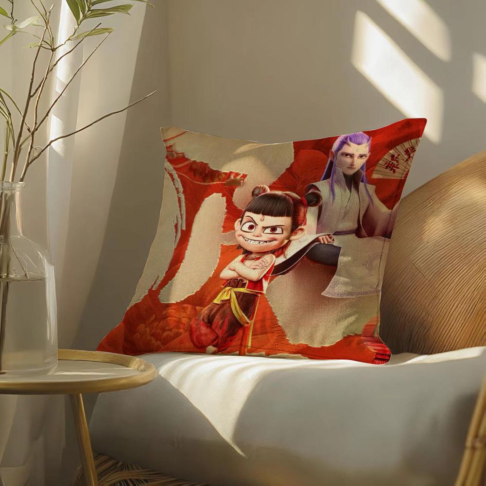 Newnezhaaobingstuffed Pillow Case Pillowcase, Double-Sided Printed, Sofa Cushion, Bedroom Headboard