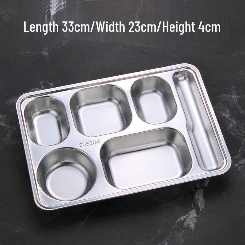 Stainless Steel Divided Lunch Tray
