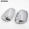 Rearview Side View Mirror Cover Trim For Jeep Cherokee 2014-  2024 Chrome Protection Cap Sticker Accessories Car Styling