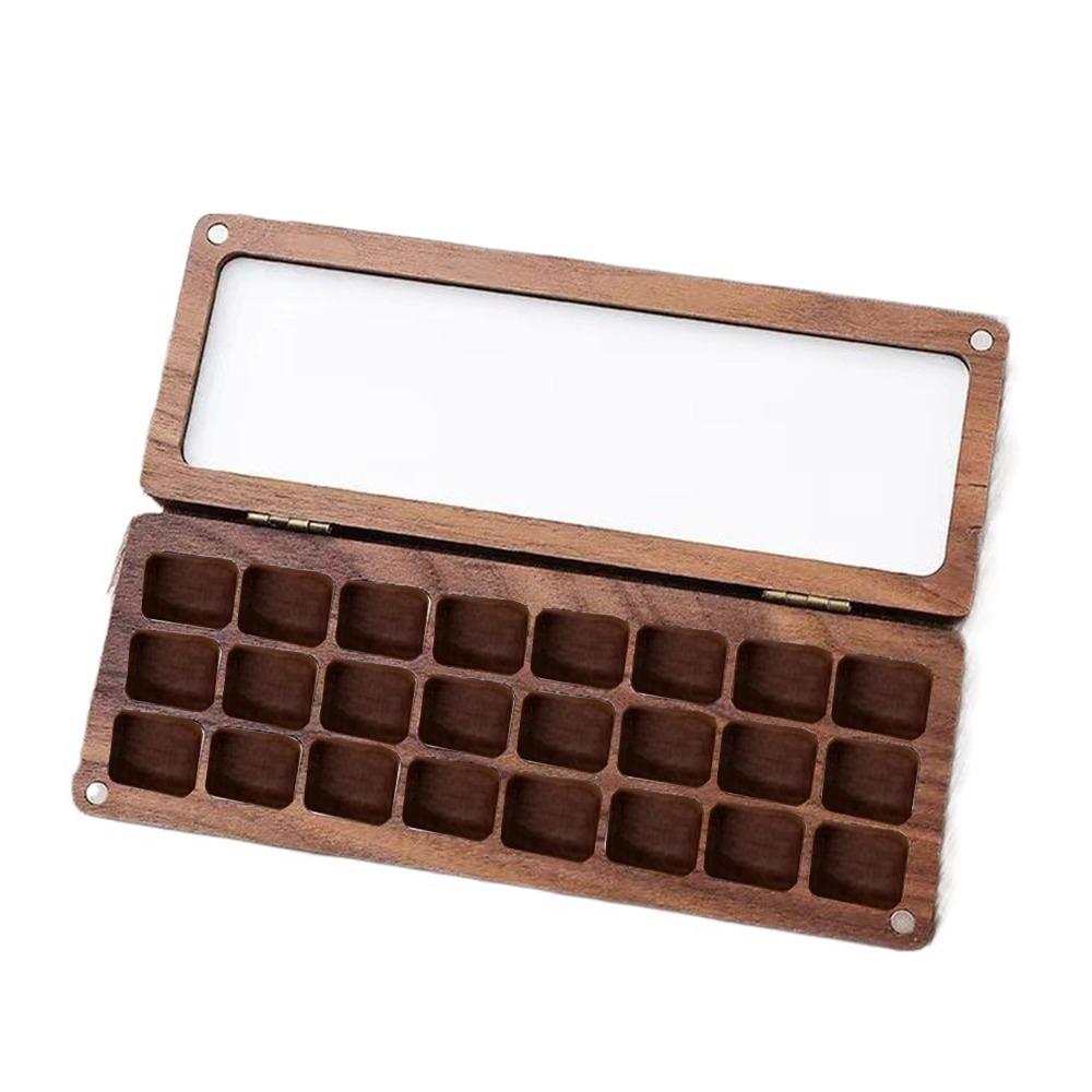 

с крышкой Портативная акварельная палитра Пустая коробка для смешивания цветов Коробка для пигментов для рисования Художественные принадлежности