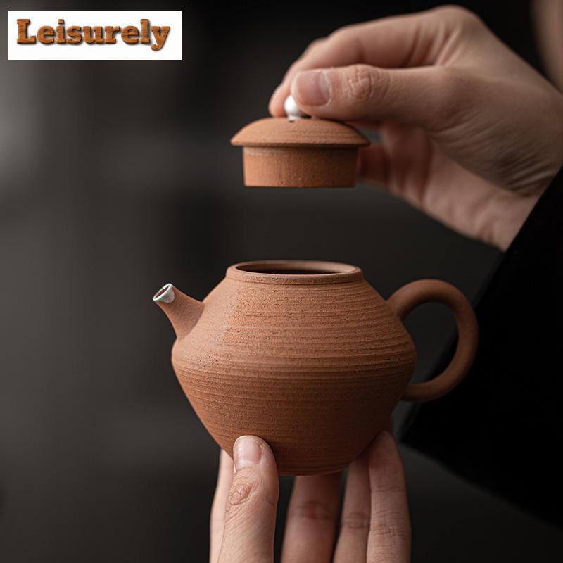 130ml Retro Stará Skála Bláto Konvička Ručně vyráběná Pozlacené Stříbro Tradiční Konvička Čajová Varná Konvice Čínský Čaj Čajový Obřad Příslušenství