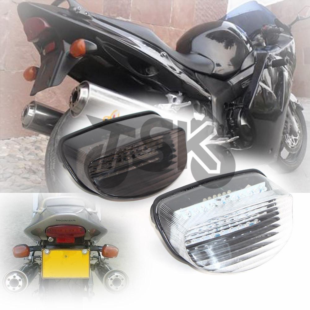For HONDA CBR1100XX HORNET 250 600 Motorcycle LED Rear Turn Signal Tail Stop Light Lamps Integrated