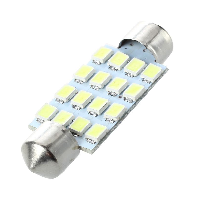 20 PCS 16 Torpedo Car Bulb LED SMD 3528 42 Mm - White