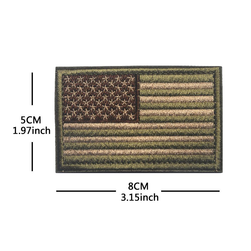 Toppa con Bracciale in Velcro Bandiera Americana - Distintivo Ricamato Star-Spangled Banner