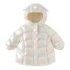 DAVE & BELLA Girls' Mid-Length Hooded Down Jacket