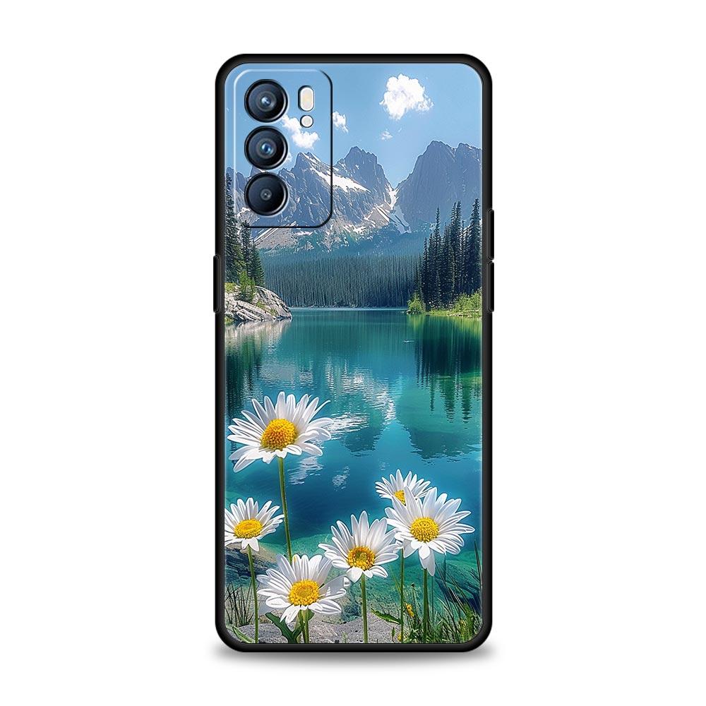 Carino arte bella indie rosa acceso Custodia Per Oppo Reno8 Reno7 Reno6 Pro A54 5G Find X6 X5 A53 A52 A9 A15 A95 A17 A16 A57 A31 Copertura