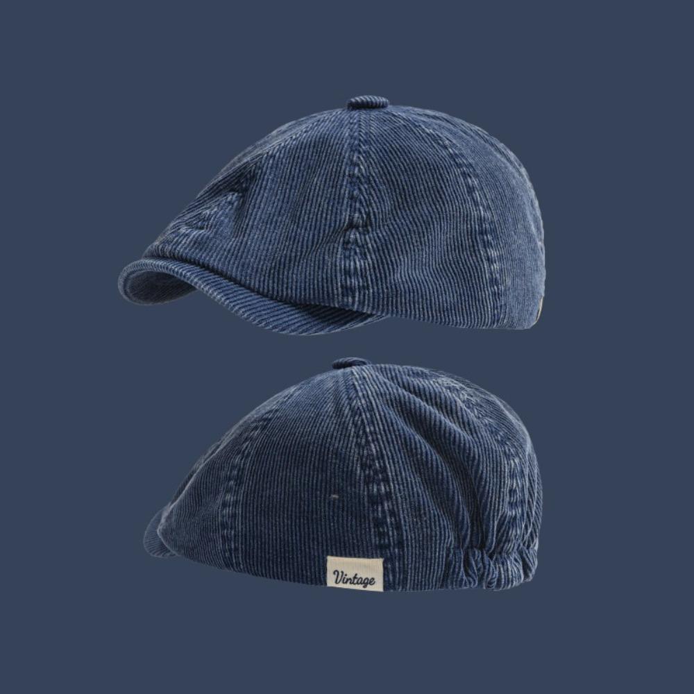 Corduroy Forward Cap Adjustable Octagonal Hat Fashion Newsboy Hats Autumn Winter