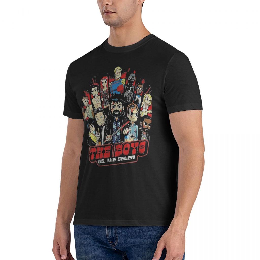 The Homelander The Boys Season 4 T-Shirt Men The Boyz Streetwear Cotton T-Shirts Summer O Neck Hip Hop Tee Shirt Oversized Tops