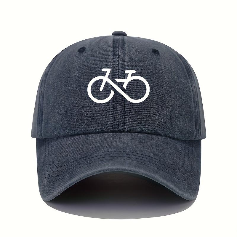 

Бейсболка с принтом велосипеда, ретро, легкая, моющаяся, регулируемая, мужская и женская, шляпы для защиты от солнца