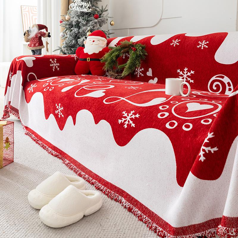 

Simple and modern chenille sofa towel, universal in all seasons, anti-cat scratch full cover blanket, non-slip straight row sofa cover cloth 180*130cm