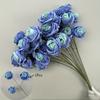 1Pc Blue Artificial Rose and Peony Leaf Wedding Home Decor Bouquet