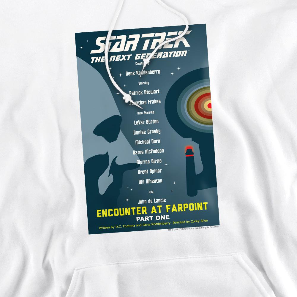 STAR TREK Mens The Next Generation Season 1 Episode 1 Hoodie