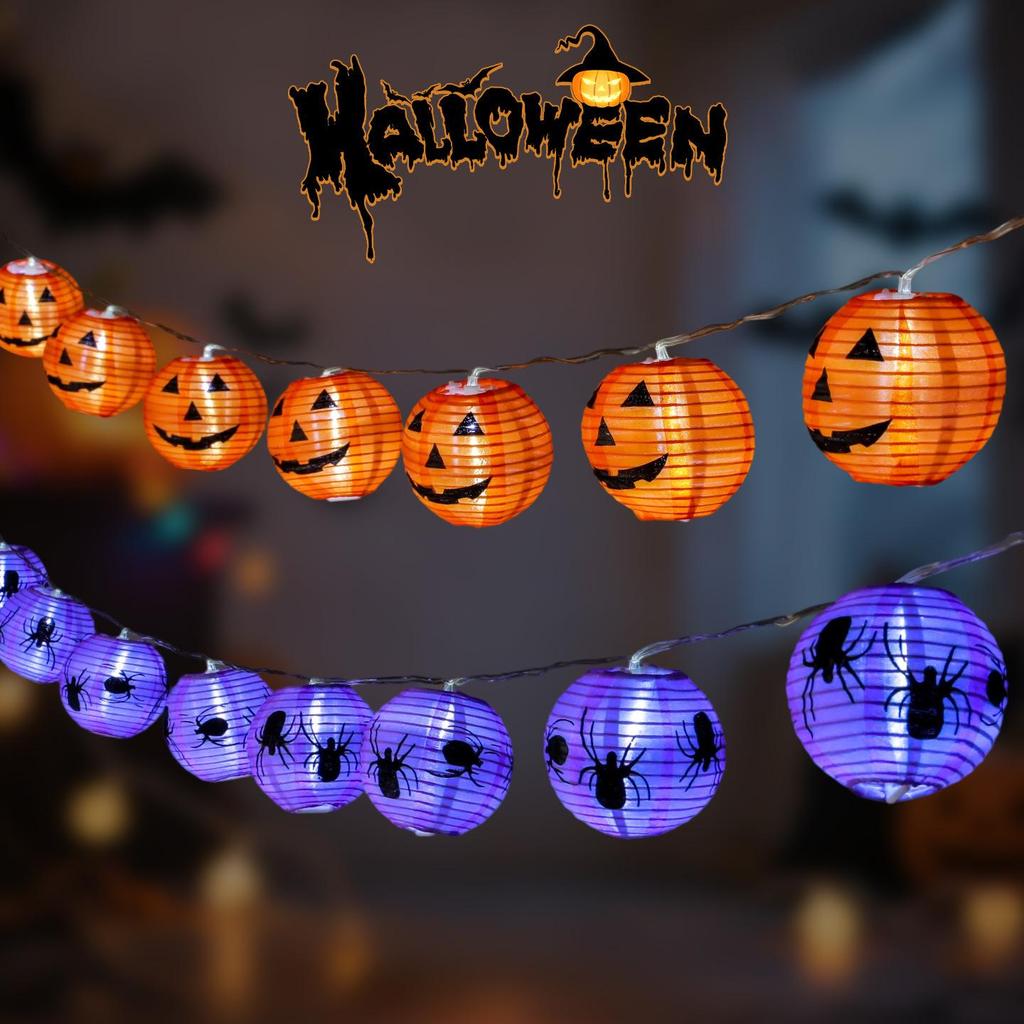 Halloween Pumpkin Lantern String Lights for Party & Bar Decorations