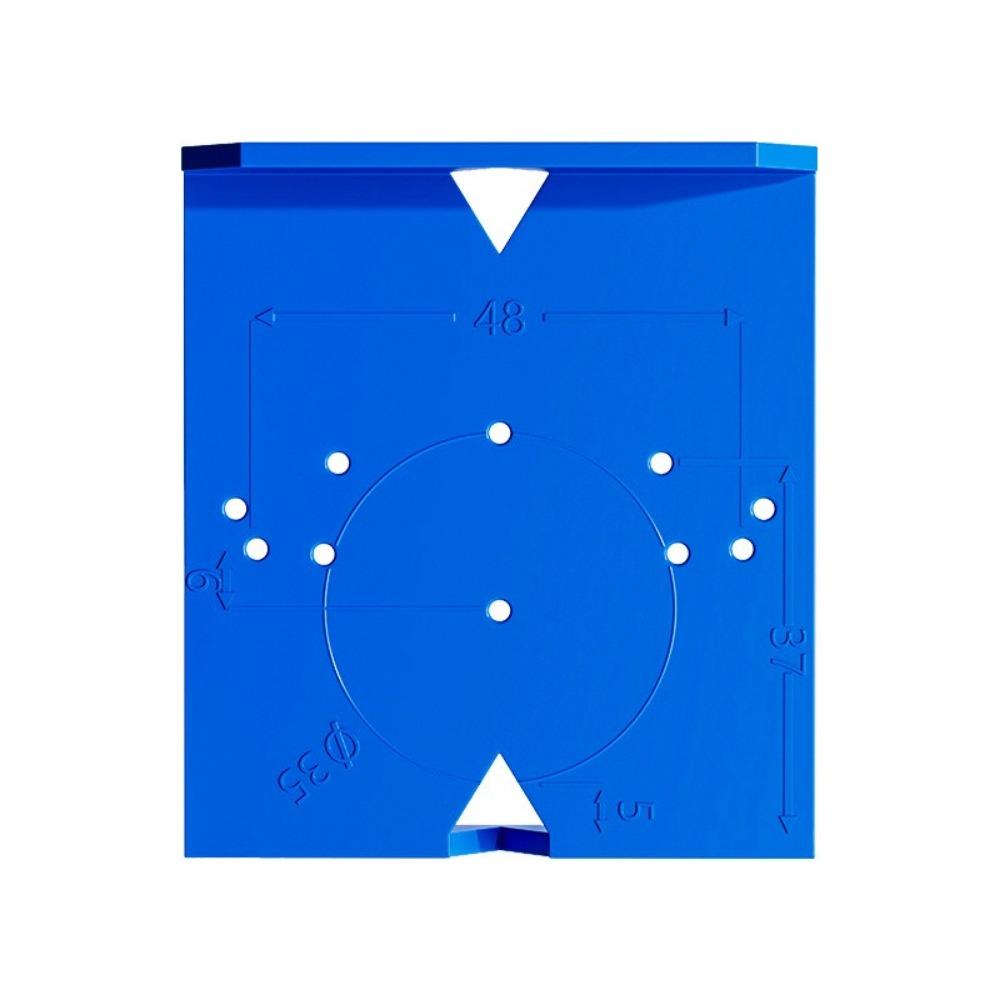 ABS Hinge Drilling Locator Blue Installation Auxiliary Tool Install Positioning Tool  Woodworking