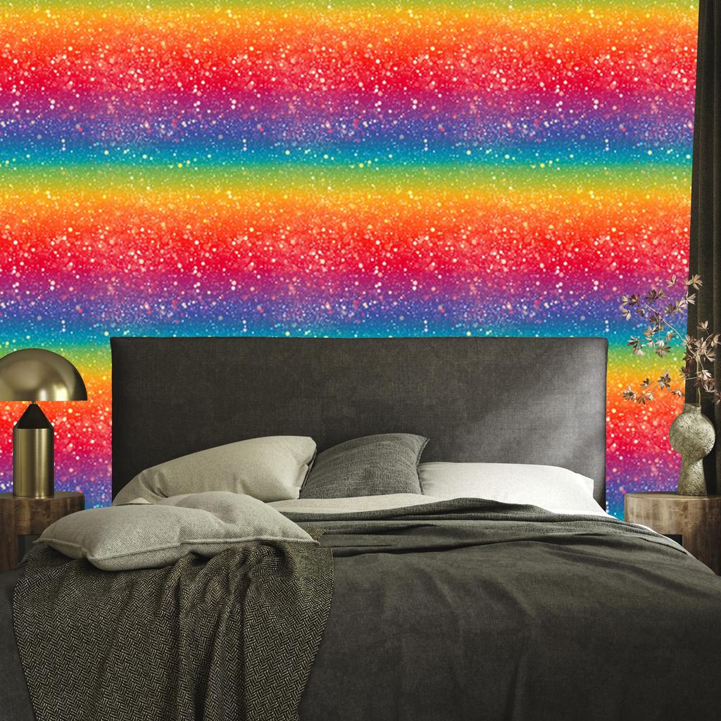 Red and peach glitter wallpaper for living room and bedroom 50x1000