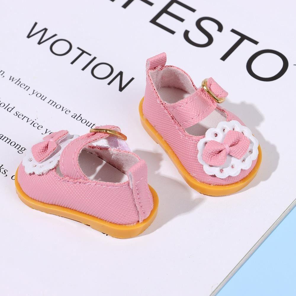 Fashion Clothes Accessories 10 Colors Doll Boots PU Leather Shoes  for 20cm Cotton Dolls