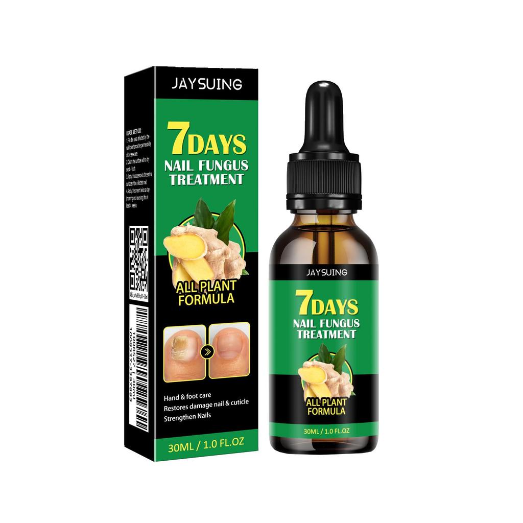 7Days Nail Fungus Treatment Serum Ginger  All Plant Anti-infective Paronychia Onychomycosis Toe Foot Nail Fungal Repair Gel Hand Foot Care