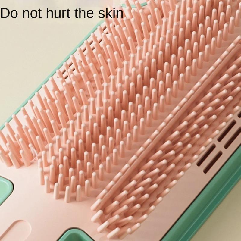 Multifunctional Cat Hair Rubbing Device, Soft Bristles with Catnip Balls & Spring Toys, Wall-Mountable