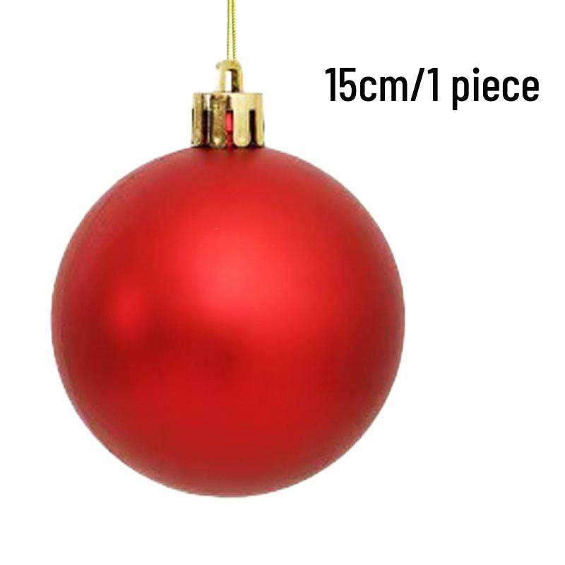 Colorful Matte Christmas Tree Hanging Ball - Decorative Round Ornaments for Holiday Celebration
