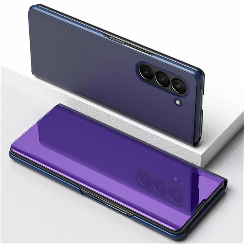 Book Leather Mirror Flip  Case For Samsung Galaxy S23 Ultra S22 S21 A04S A14 A24 A54 A53 Xiaomi Redmi Note 12 11 iPhone 15 14 13 12 11 Pro Max Cover