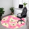 1pc Cute Dog Pattern Chair Carpet for Office Non-Slip,  Machine Washable Rug for Office, Room - Polyester, Machine Made Yy251029182