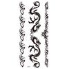 Realistic Bright Animal Totem Waterproof Rose Tattoo Stickers