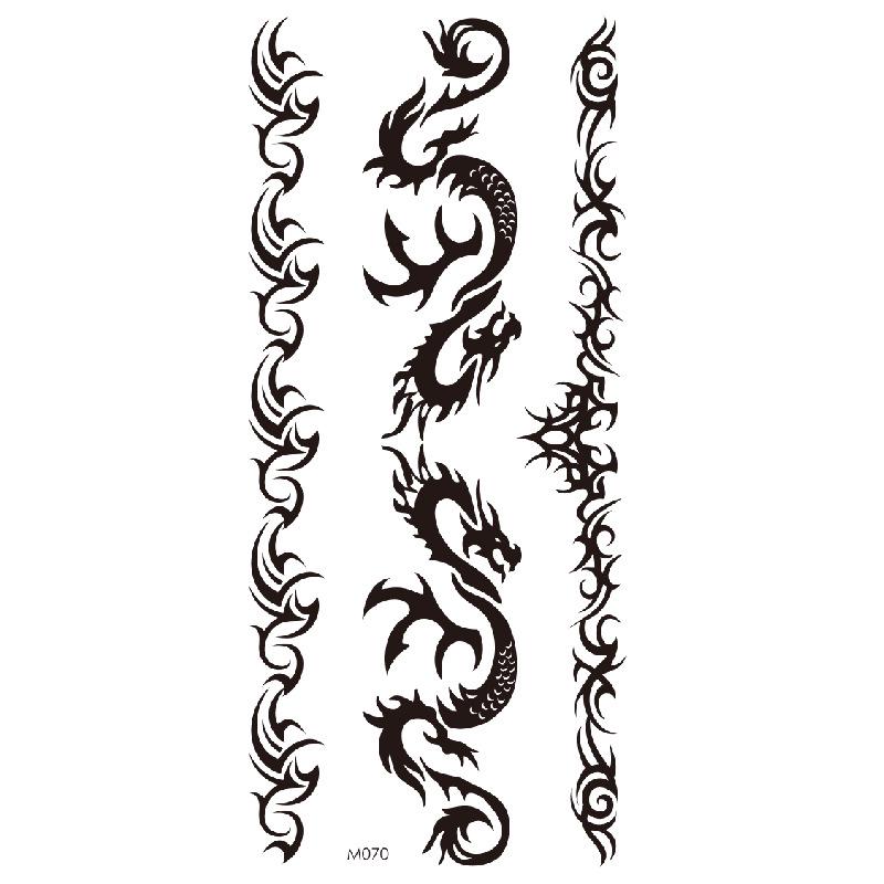 Realistic Bright Animal Totem Waterproof Rose Tattoo Stickers