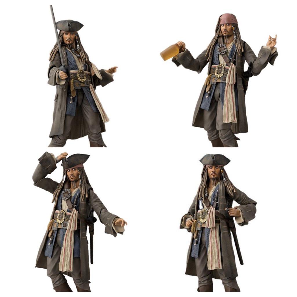 Pirates Of The Caribbean 5 Captain Jack Shf Action Figure Collectible And Detailed