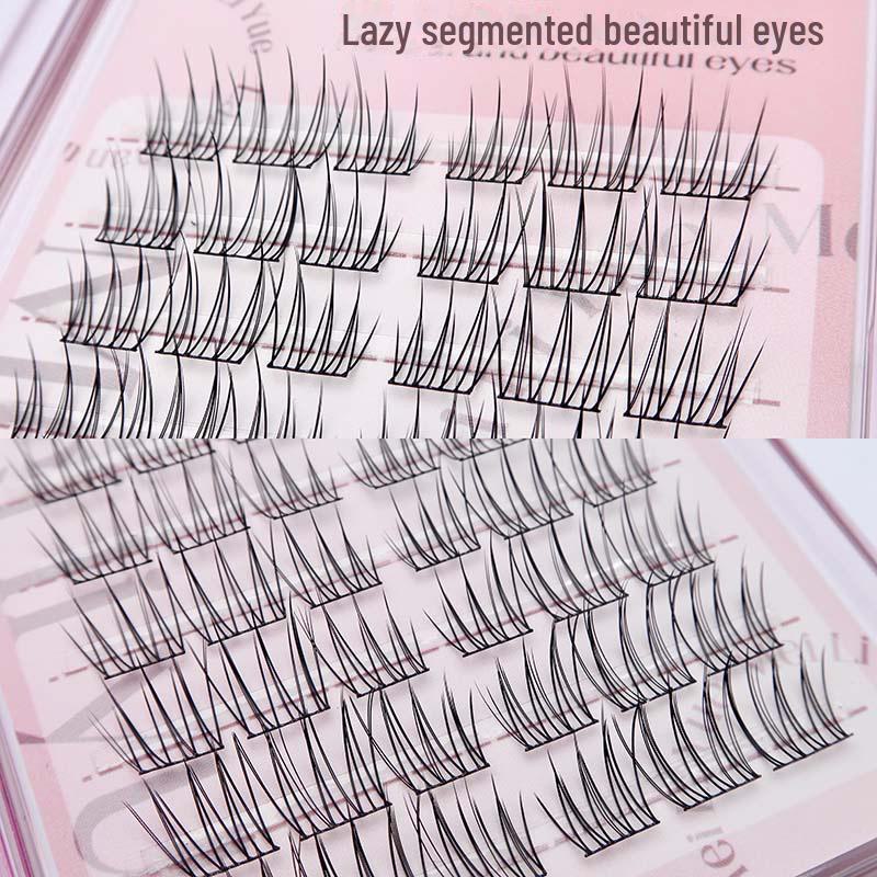 Meiliyue Korean Idol False Eyelashes - Natural Curl, Slender Segmented Clusters