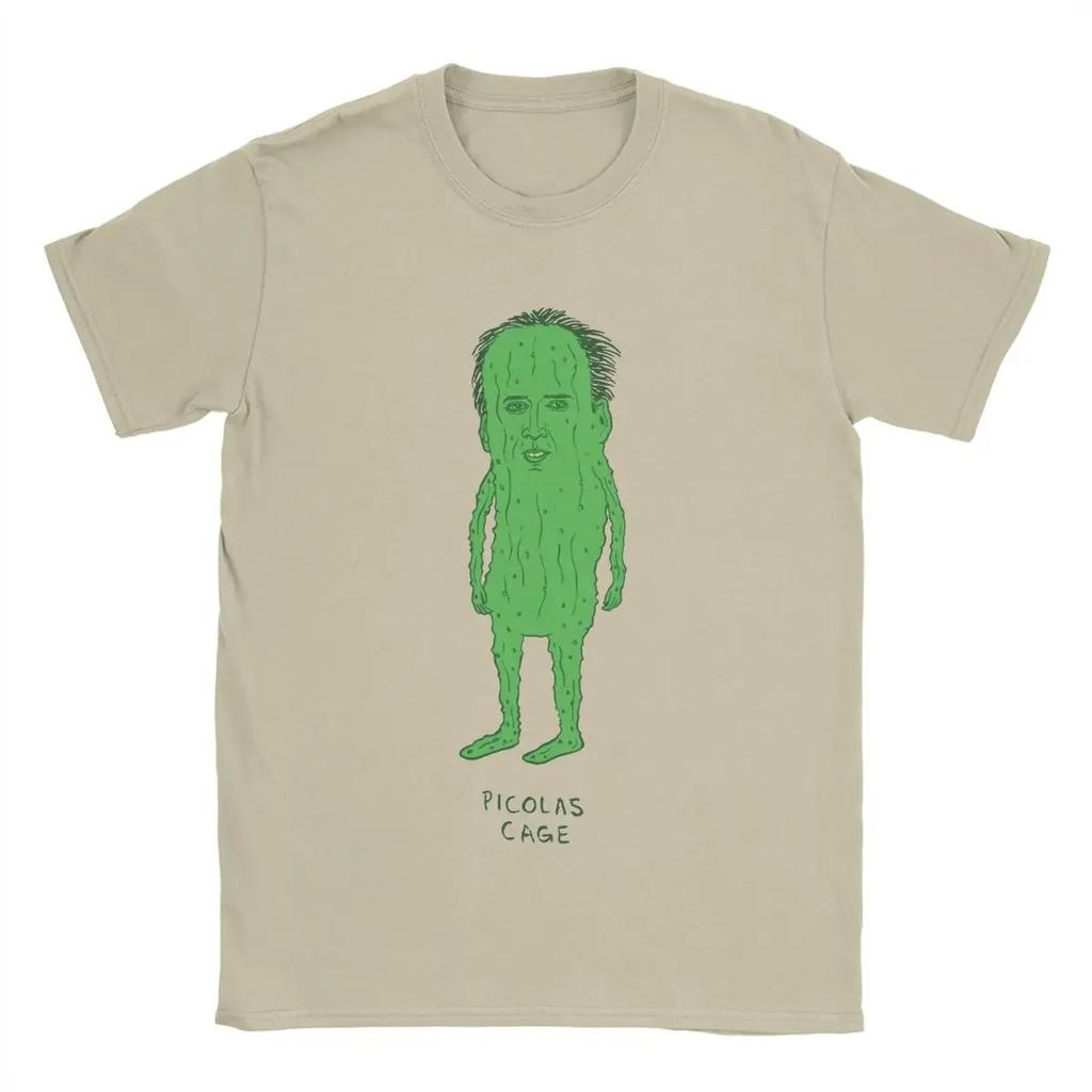 T-Shirt Picolas Cage Nicolas Cage Funny Cotton Tees Short Sleeve T Shirts Crewneck Tops 6XL
