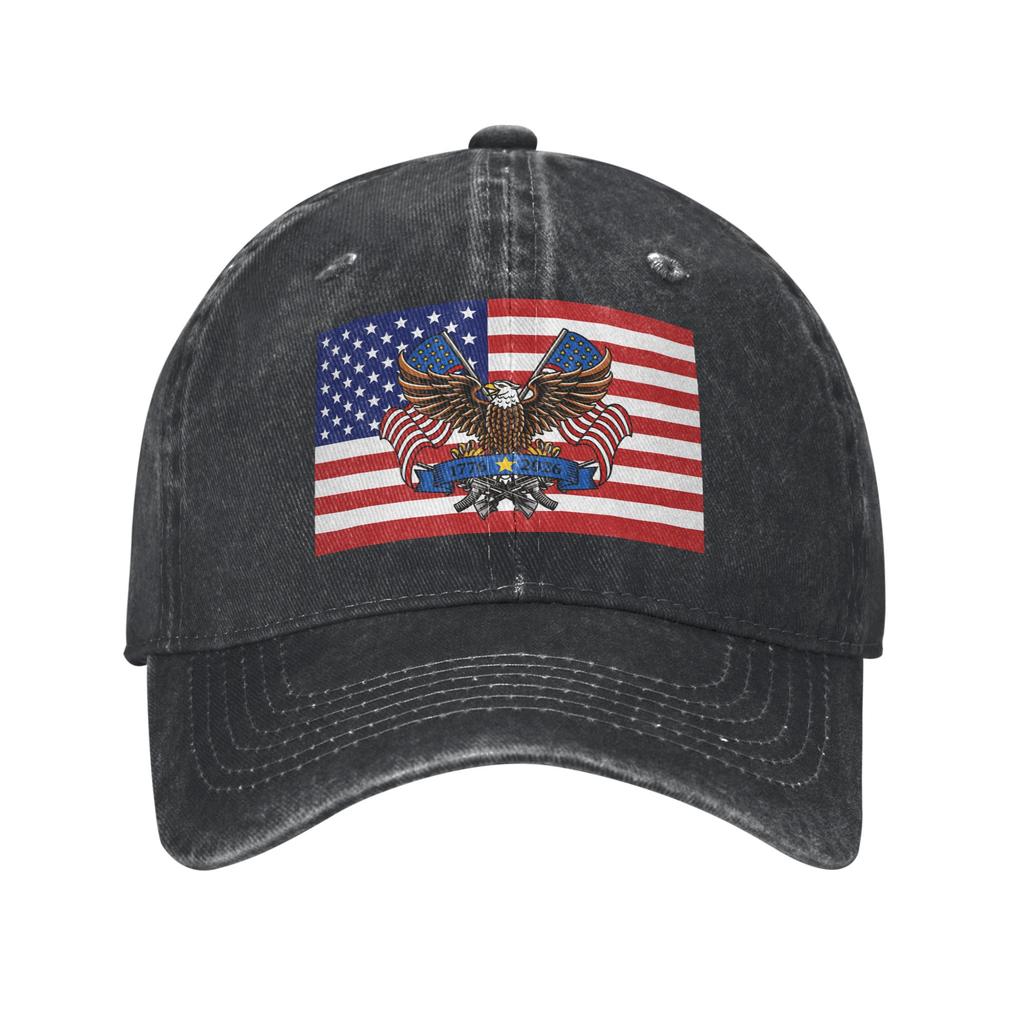 USA Th Commemorative Baseball Cap Retro Distressed Washed Sun Cap Unisex Women Outdoor Workouts Adjustable Fit Hats Cap