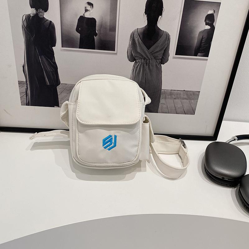 

Stylish Korean Casual Phone Bag For Men And Women Summer Trendy Crossbody Small Purse білий