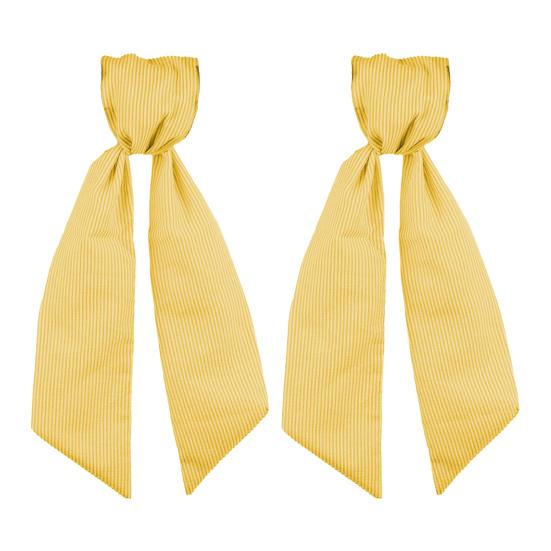 2Pcs Fall Thanksgiving Striped Wreath Belt Farmhouse Ribbon DIY Craft Monogram Outdoor Indoor Autumn Decor