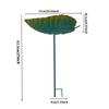 Leaf Shape Outdoor Bird Bath Winterproofed Durability Garden Decoration Feeders for Wild Birds for Nature Lover