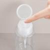 Portable Empty Plastic Nail Polish Remover Alcohol Liquid Containers Press Pumping Dispenser