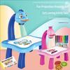 Children'S Intelligent Projection Painting Toy Drawing Board Kids Multi-Functional Projecting Sketch Desk Magical Writing Table